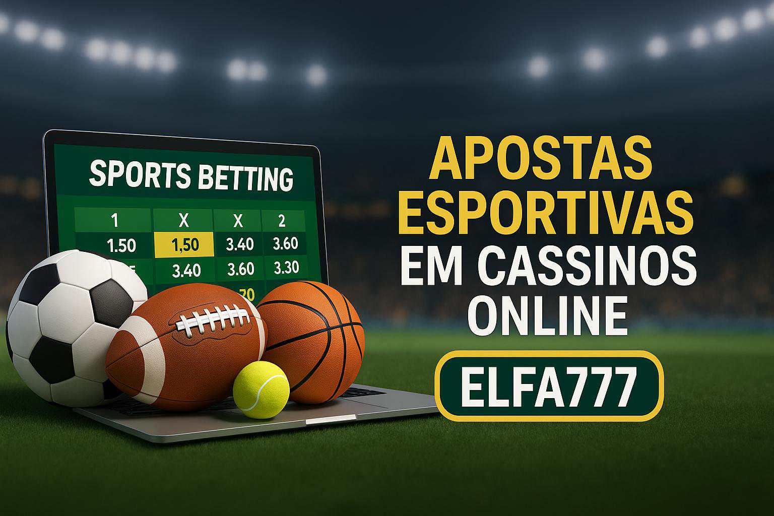 Aposte em apostas esportivas no cassino online ELFA777