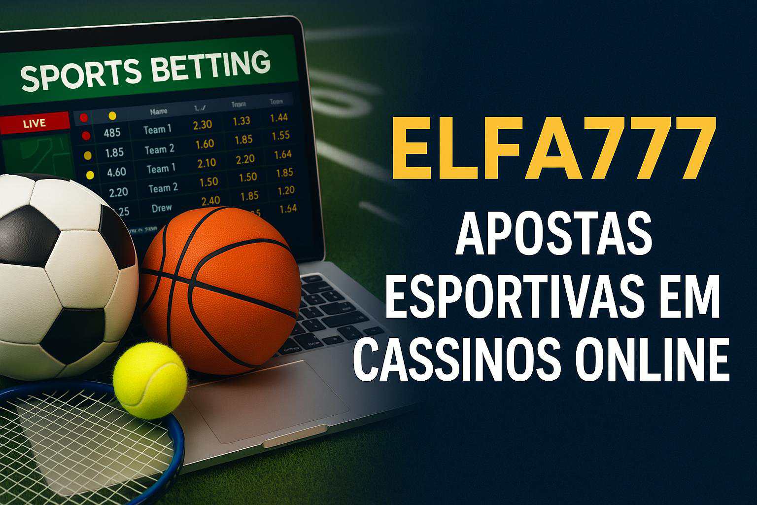 Apostas esportivas no cassino online ELFA777