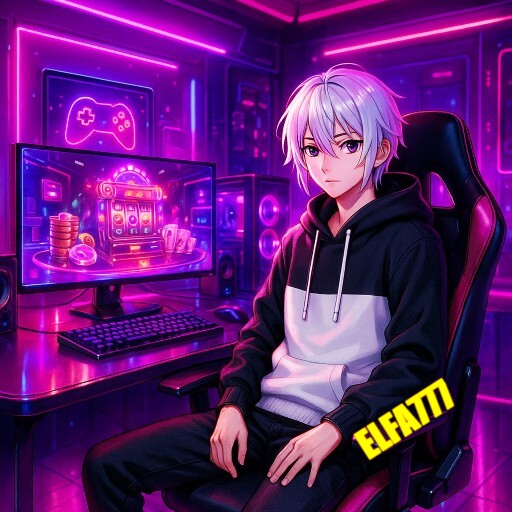 Imagem promocional da ELFA777 mostrando a plataforma e suas vantagens