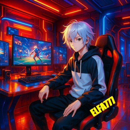 Imagem promocional da ELFA777 mostrando a plataforma e suas vantagens